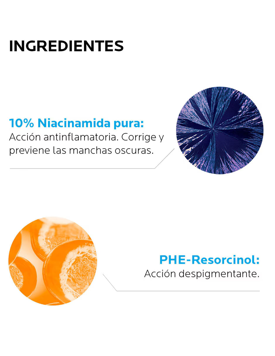 La Roche-Posay Pure Niacinamide 10 Serum 30 ml | Concentrado Antimanchas y Antioxidante