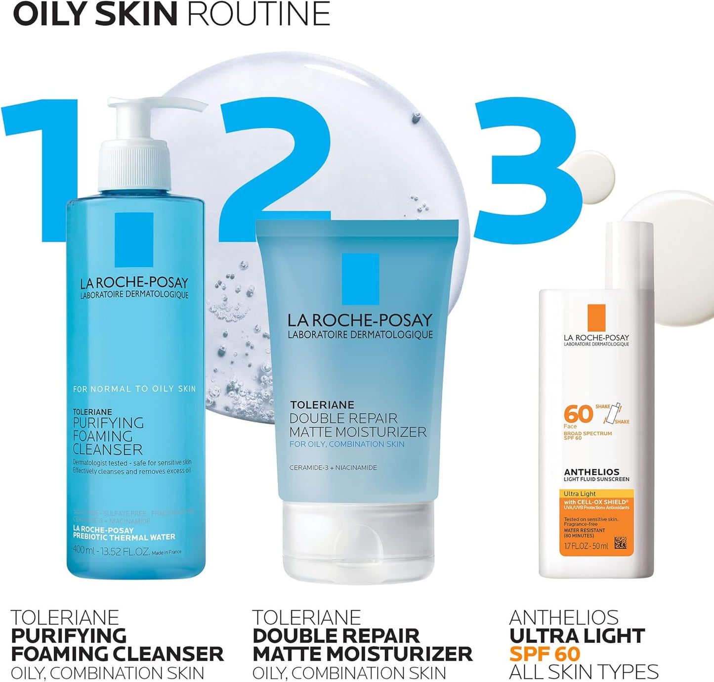 Toleriane Double Repair Matte Moisturizer 100 ml | Hidratante Facial para Piel Sensible y Grasa