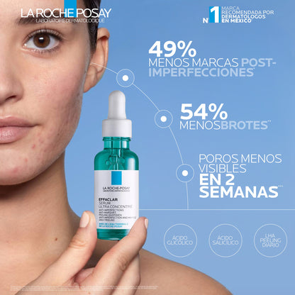 La Roche‑Posay Effaclar Serum 30 ml | Tratamiento Anti-imperfecciones para piel grasa