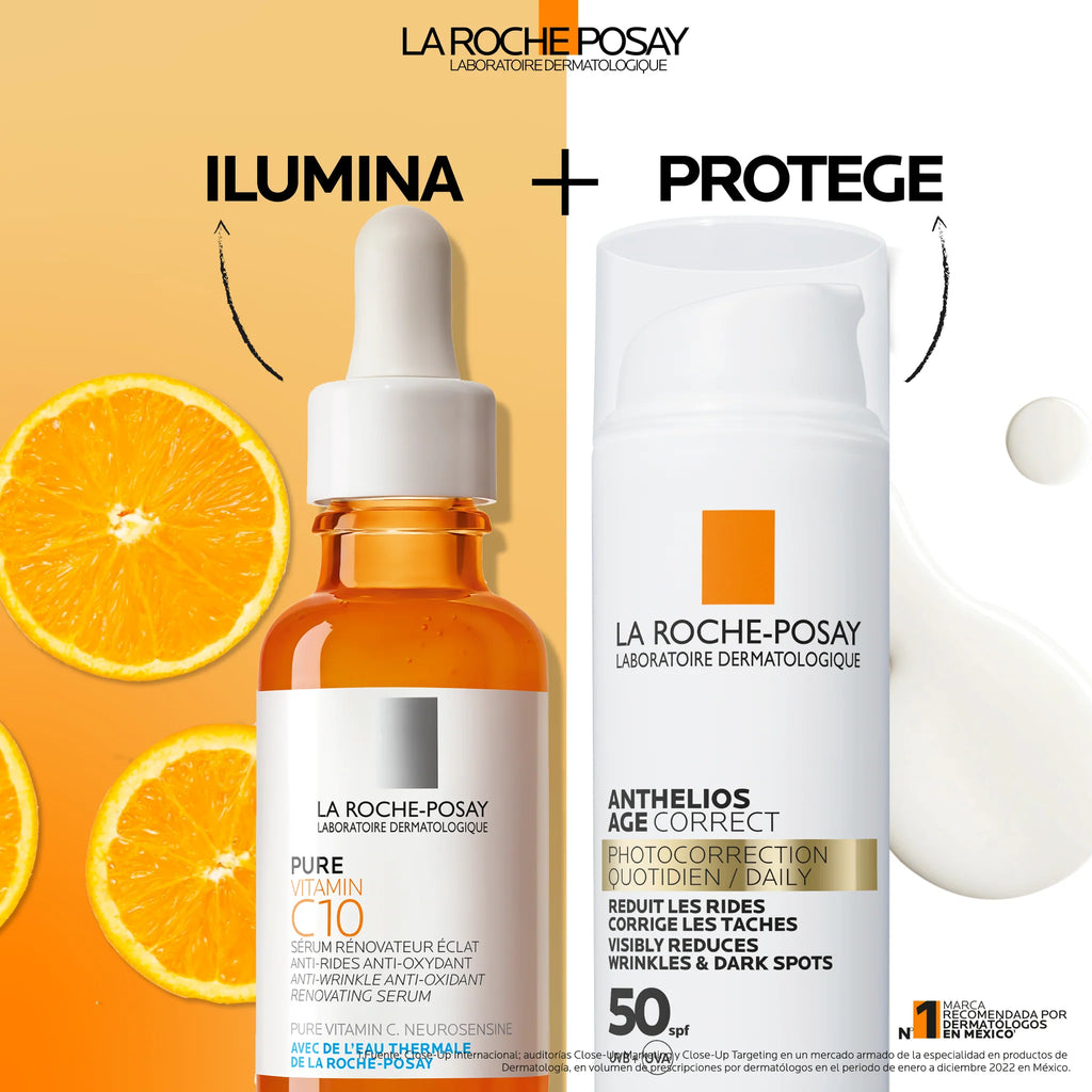 Sérum Antioxidante Pure Vitamin C10 La Roche-Posay | 30 ml | Antiedad y Luminosidad